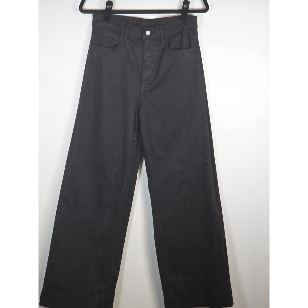 Joes Jeans Womens Size 30 The Mia High Rise Wide Leg Dark Wash Black Denim Pants
